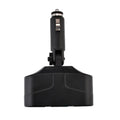 New DC 12V 60W Car Cigarette Lighter 2 Way Dual USB Adapter Charger Plug 90 Degree Foldable for Car SUV Off-road Cables Qme Default Title