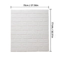 1-10pcs 77cm*70cm 3DWall Sticker Solid Color Faux Brick Bedroom Home Decor Waterproof Self Adhesive DIY Living Room Wallpaper Qme white 1pcs-77cmX70cm