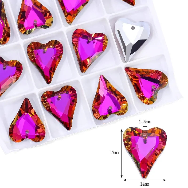 Crystal Multi -shape Pendants Single Hole Charms Glass Beads for DIY Jewelry Making Necklace Earrings Jewelry Craft Production Qme 3-12pcs