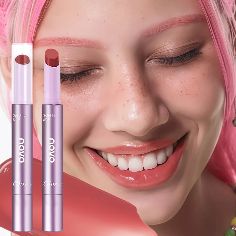 Water Glossy Lip Gloss, Mirror Light Texture,Long - Lasting Shine, All - Day Hydration, Non-Stick Cup Non-Fading Qme