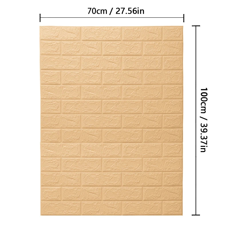 3D Wallpaper for Walls Self Adhesive Waterproof Wall Stickers Home Decoration Decorative Wall Panel European Room Decoration Qme 6 70x100cm-1pc