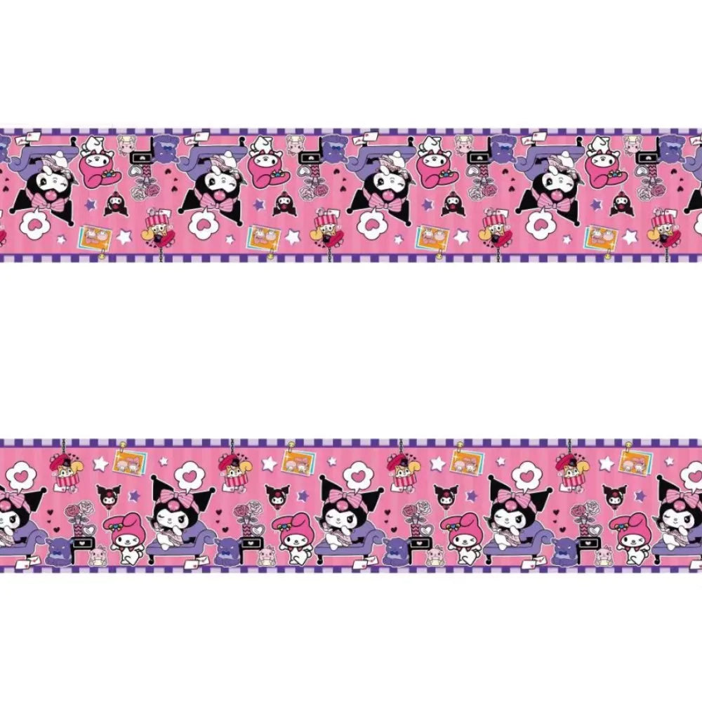 Hello Kitty Kuromi-themed Birthday Party Decorations Balloons Paper Qme Tablecloth 1 piece