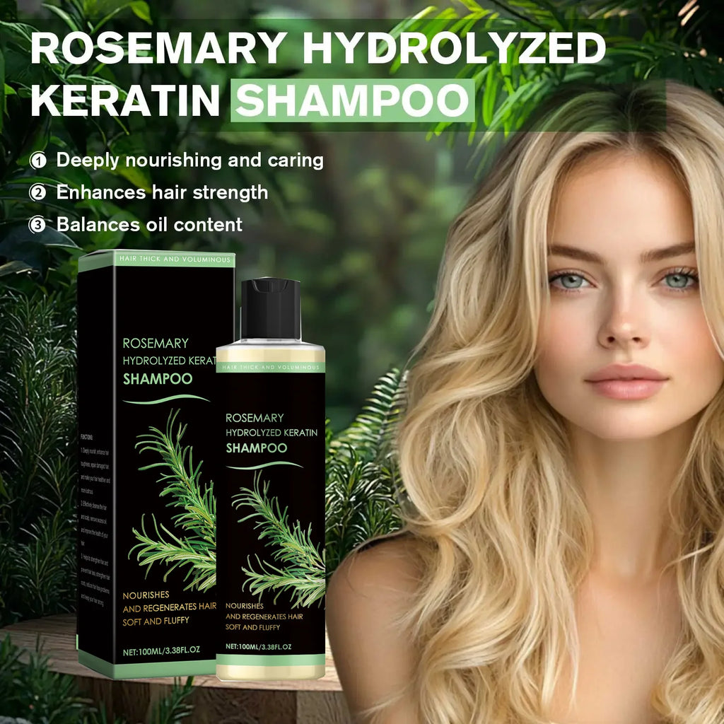 Organic Rosemary Shampoo for Hair Growth Natural Thickening & Strengthening Shampoo with Hydrolyzed Keratin Hair Care Qme