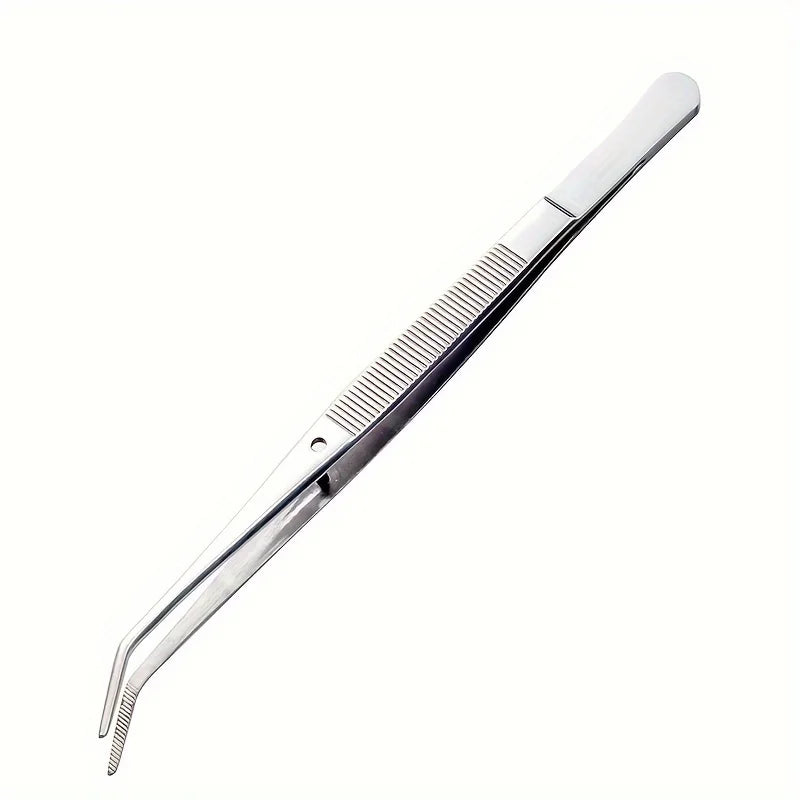 Stainless Steel Multi-purpose Tweezers Perfect Nail Art Dental Qme