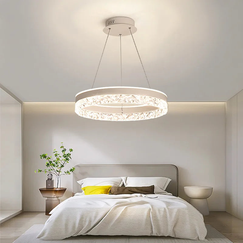 Simple Modern Ceiling Chandelier Adjustable Indoor Lighting High LED 3 Color for Living Room Dining Room Bedroom Decor Ornament Qme