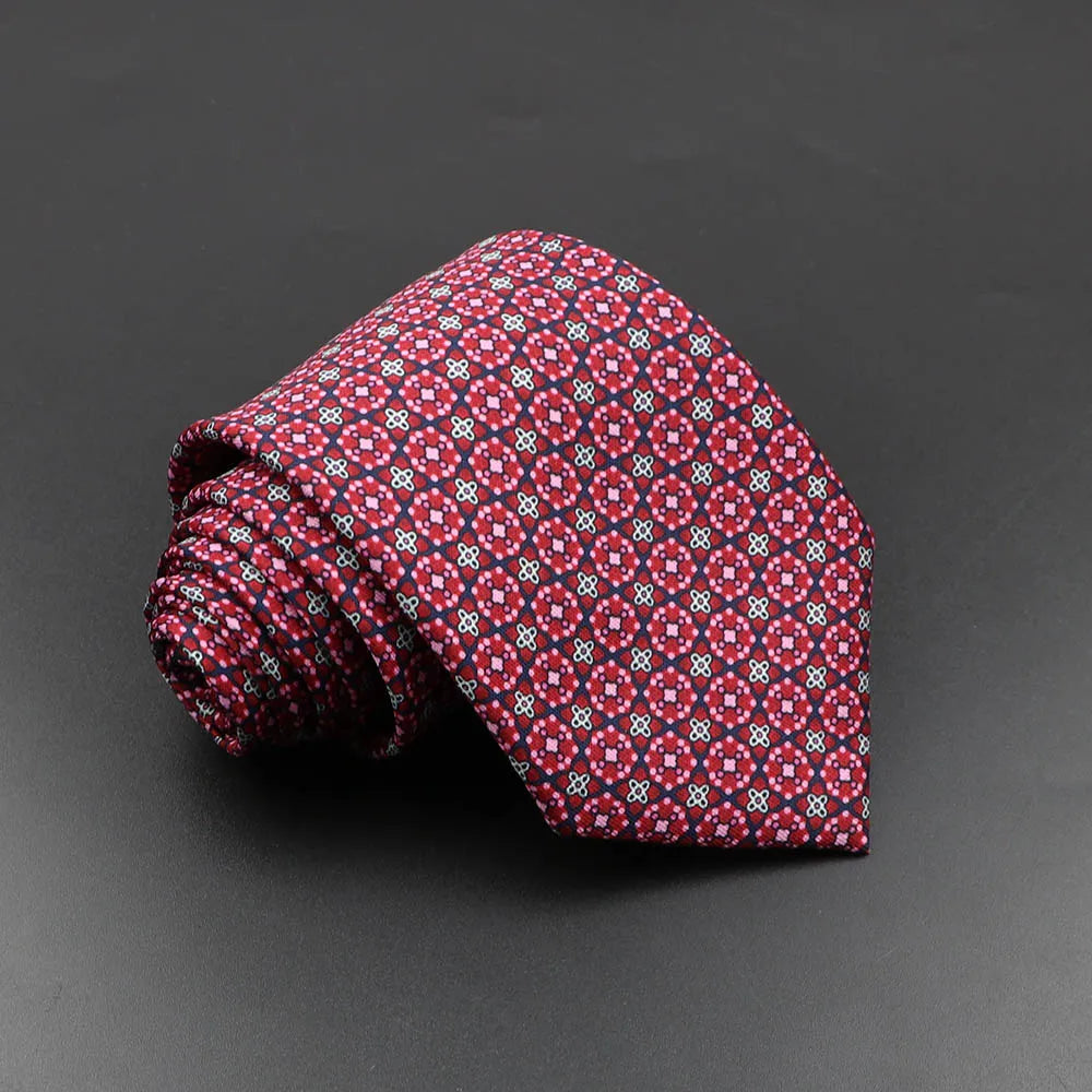 Men's Fashion Silk Tie Soft Novelty Necktie Blue Green Orange Ties