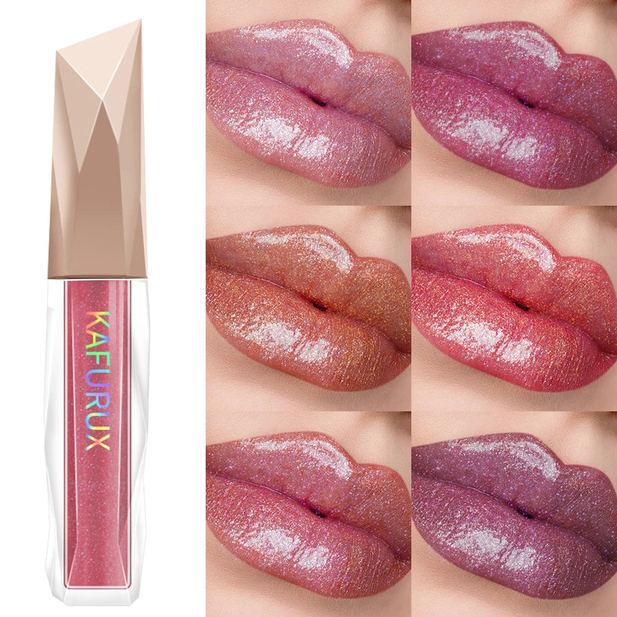 Shimmer Lip Gloss Fuller Effect Moisturizing Care Essence Long Qme
