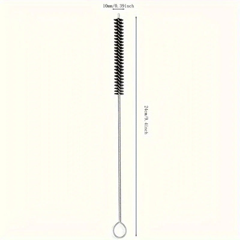 Straw Cleaning Brush, Straw Brush, Tube Cleaning Brush, Long Brush For Straws, Water Bottle, Crevice, Keyboard Qme