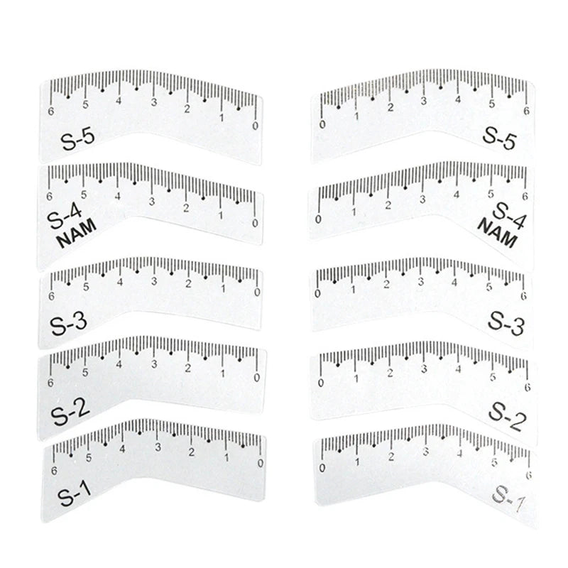 5 Pairs DIY Easy Make Up Tools Women Reusable Eye Brow Drawing Guide Qme