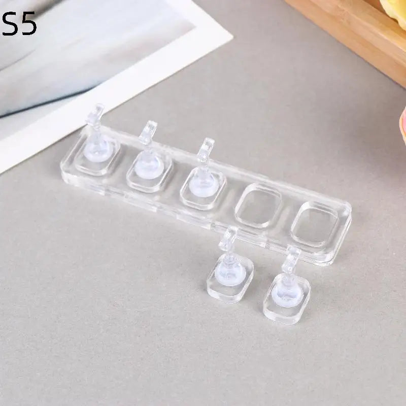 Non-magnetic Nail Display Acrylic Stand Tips Holder Practice Qme S5