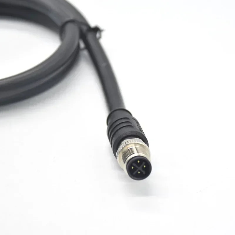 M12 S - coded Plug Connector for Motor Power Supply Line, Waterproof Pin Plug, 3+PE High Current Qme Default Title