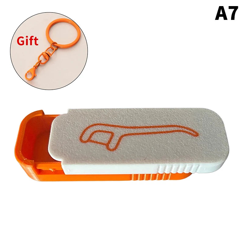 Mini Sliding Storage Box Small Items Home Office Travel Portable Qme A7
