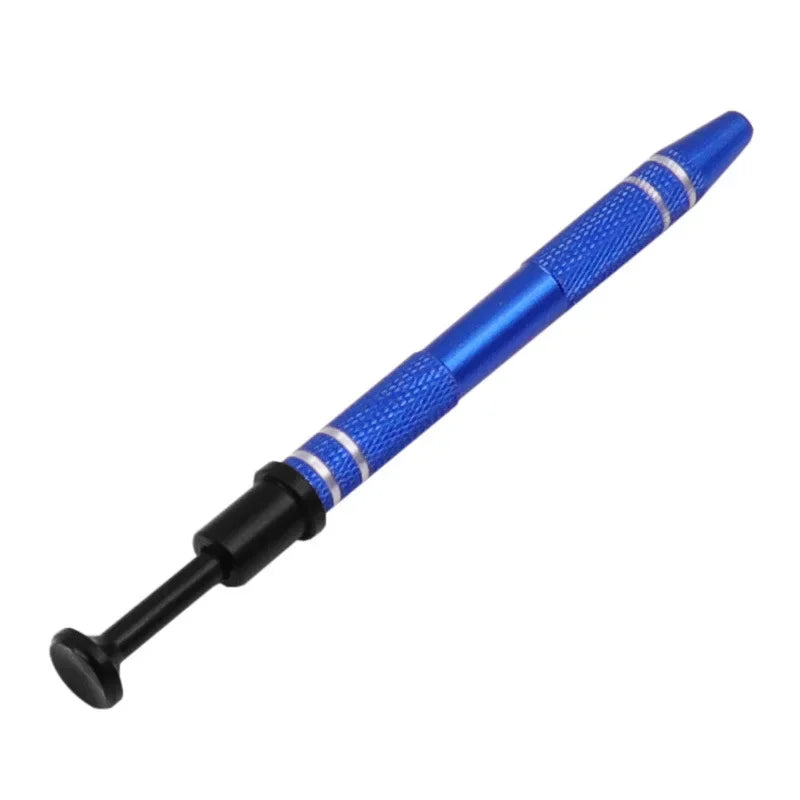 1Pc Four Claws Beads Holder Pick-up Tool Diamond Gems Prong Holder Tweezer Catcher Grabber Body Piercing Sprinkle Pen Tool Qme 12cm-Blue
