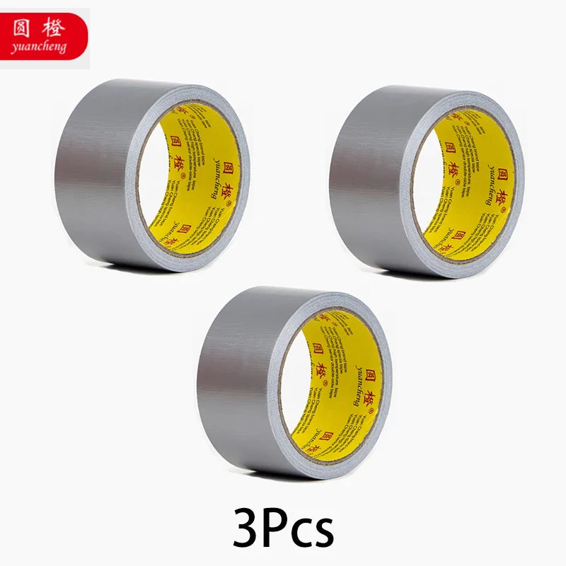 10Meter Adhesive Fabric Duct Tape heavy duty, Carpet Waterproof Tape,,Silver Tape decorative, automotive fabric tape 1rolls Qme 3rolls-45mm-silver
