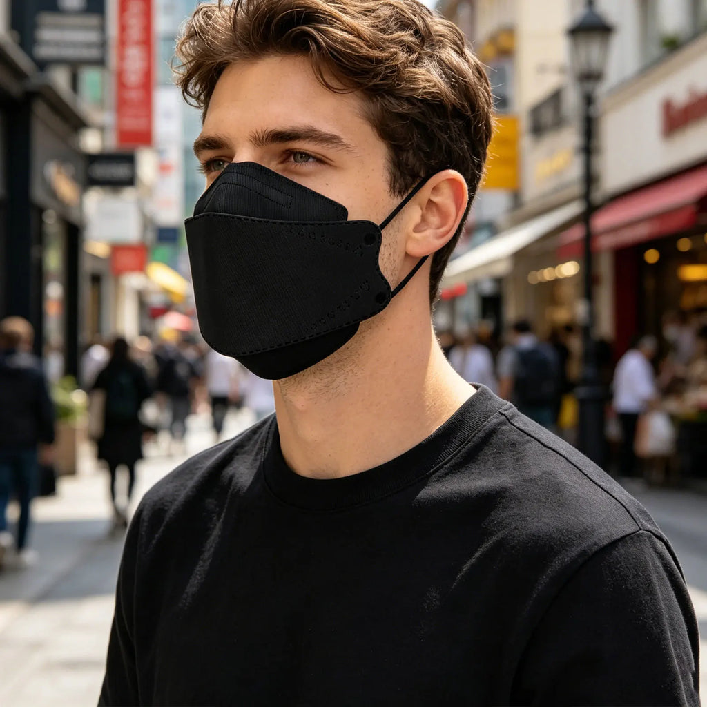 Solid Protective Anti Dust Casaul Mask Mouth Mascarillas Adult Disposable Breathable Facial Filter Mask with Elastic Earband Qme