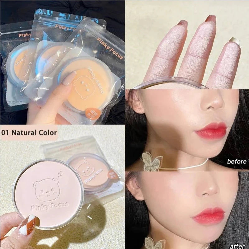 Lavender Makeup Powder Oil Control Setting Powder for Smooth and Even Complexion Matte Effect Soft Finishing Powder Cosmetics Qme 01-1pc