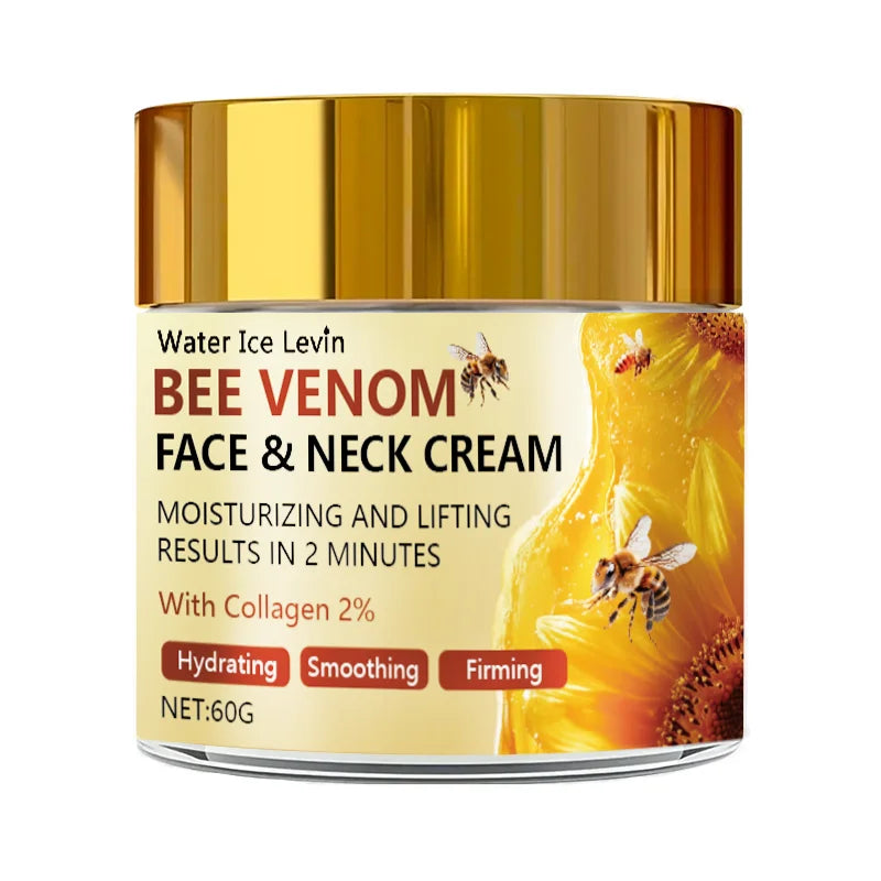 Bee Venom Face and Neck Care Stick, Light Beige Firming Essence Moisturizer, Vitamin E and Hyaluronic Acid, Smooth and Firming, Suitable for All Skin Types Qme One Bottle