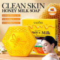 Honey Milk Whitening Moisturizing Deep Cleansing Facial Soap Qme Honey Milk Soap 80g