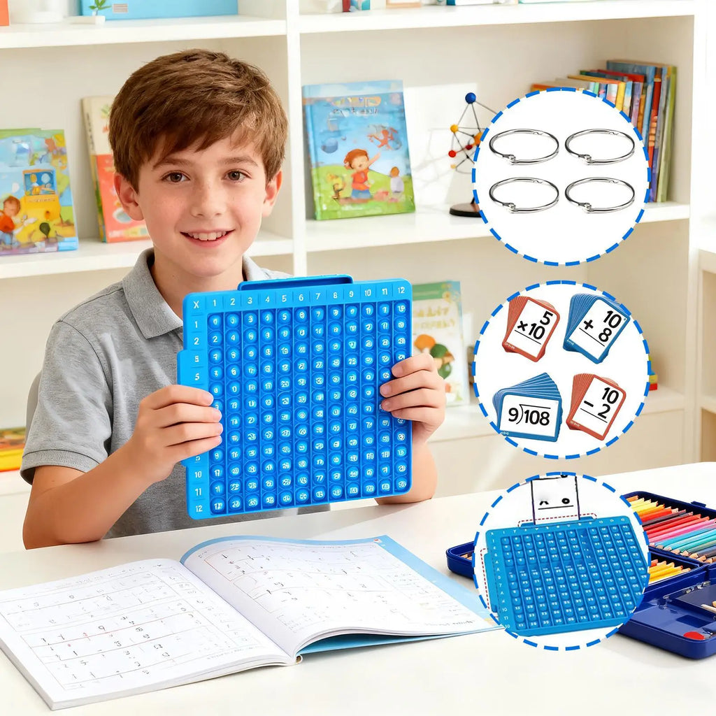 Arithmetic Flash Cards Learning Games with Board Math Flash Card Set for Kids Ages 1-6 Boys Girls Home Nursery Classroom School Qme