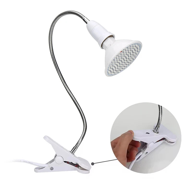 LED Red Light Therapy Bulb Lamp Clip 660nm 850nm Near Infrared Combo Qme