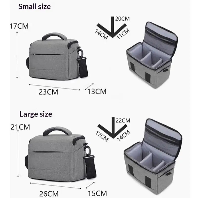 Lightweight Camera Bag Water Resistant Shockproof Padded Interior Qme
