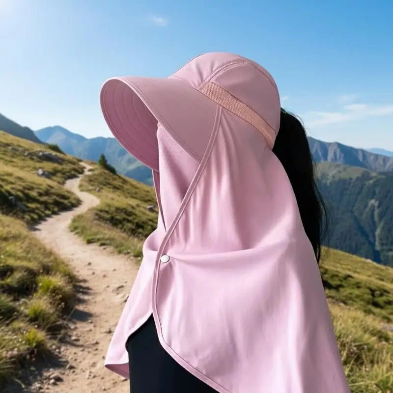 Multifunctional All-around Face Mask Sun Protection Hat Shawl Summer Qme
