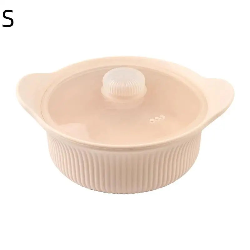 Silicone Pizza Dough Box Lid Bread Fermentation Basket Non-stick Qme S Beige