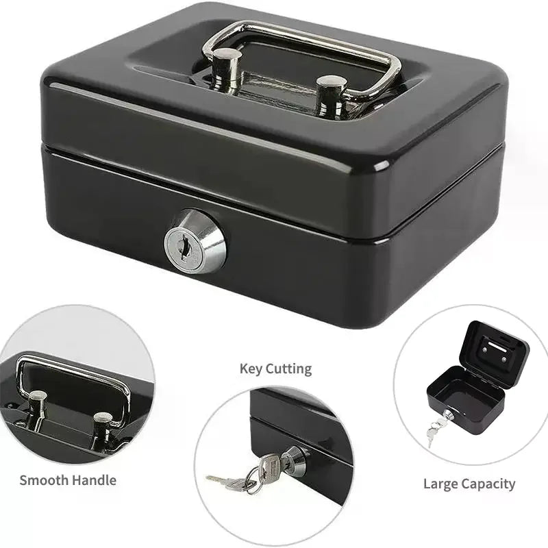Newly Designed Portable Piggy Bank Compact Easy Carry Key Holder Lock Qme