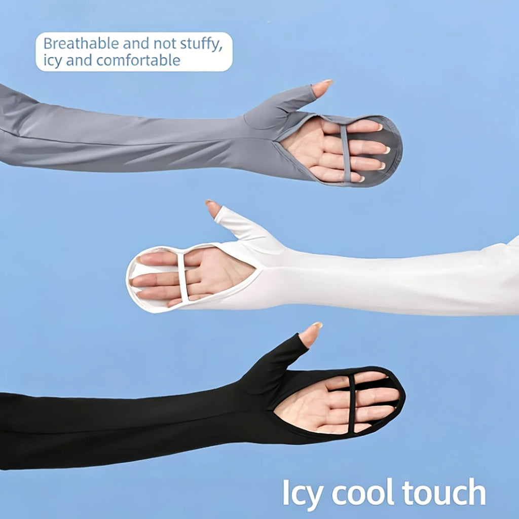 Summer Sunshade Sleeves Ice Cold Unisex Sensitive Fabric Design Cool Qme