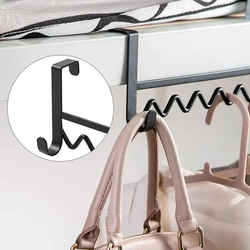 Horizontal Clothes Rack Storage Artifact Hook Dormitory Student Qme