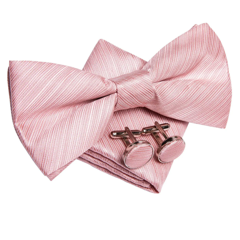 Mens Pre-tied Bowtie Red Yellow Pink White Floral Stripes Bow Tie Qme LDLH0559