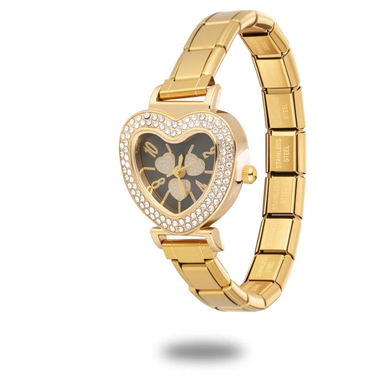 2026 Wholesale Love Heart Oval Dial Watches Women's DIY Width Italian