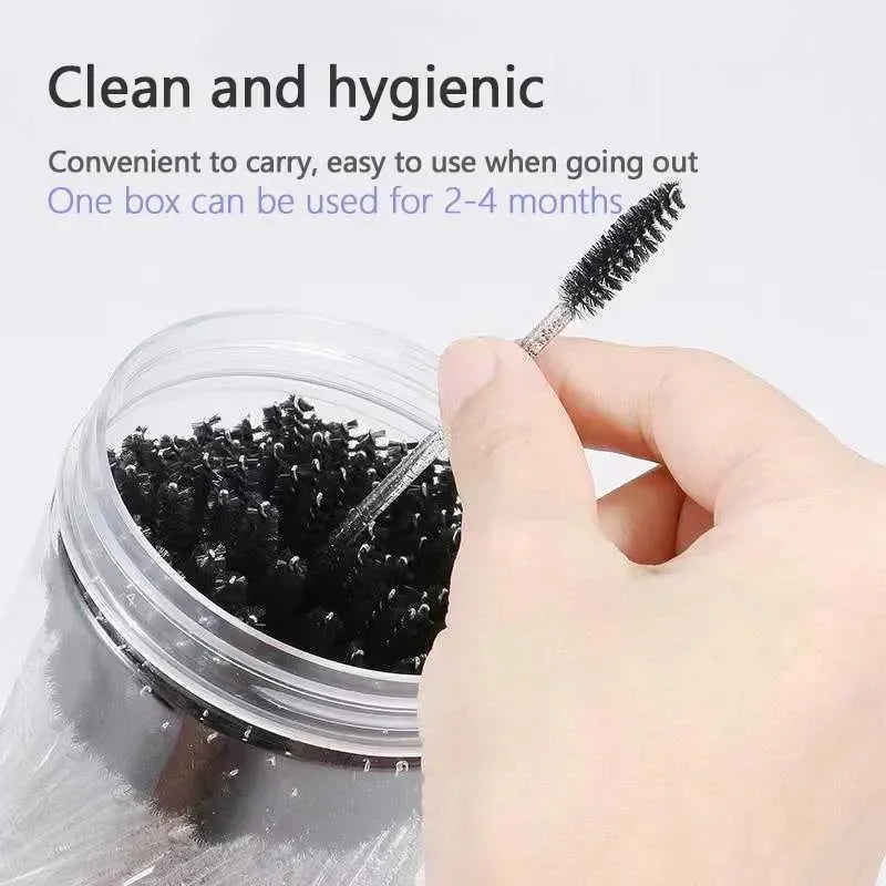 Disposable Mascara Wands Eyebrow Spoolies Brush Eyelash Extensions Qme