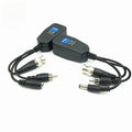HD, 1 Pair, Double Twisted Pair Power Supply /video/ and Audio, TVI / CVI /AHD, Coaxial, RJ45 CCTV Balun, 3 and 1 Transmitter Qme 1 Pair