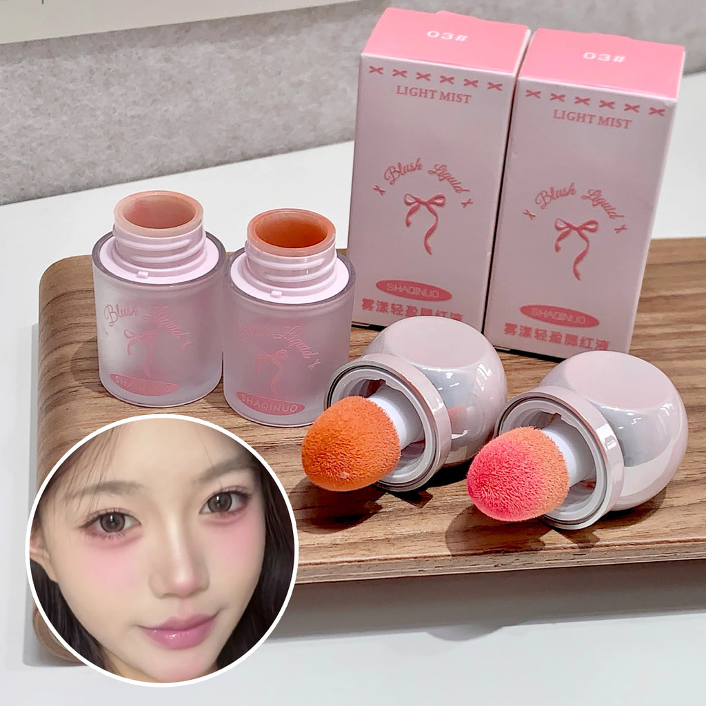 SHAQINUO Light Blush Liquid Moisturizing Mirror Vitality Whitening Qme