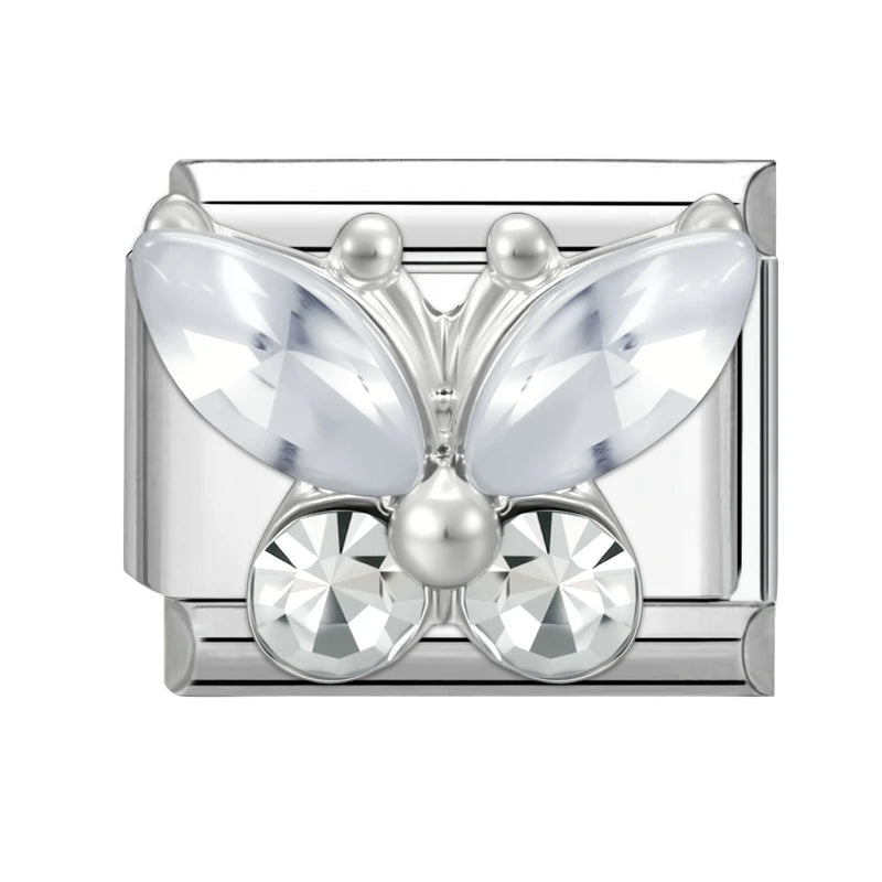 Bright Zircon Multielement Stars Shell Butterflyitalian Charm Links