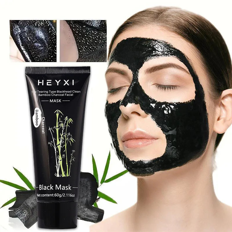 Bamboo Charcoal Tear Off Facial Mask Clean Skin Cool Control Oil Qme