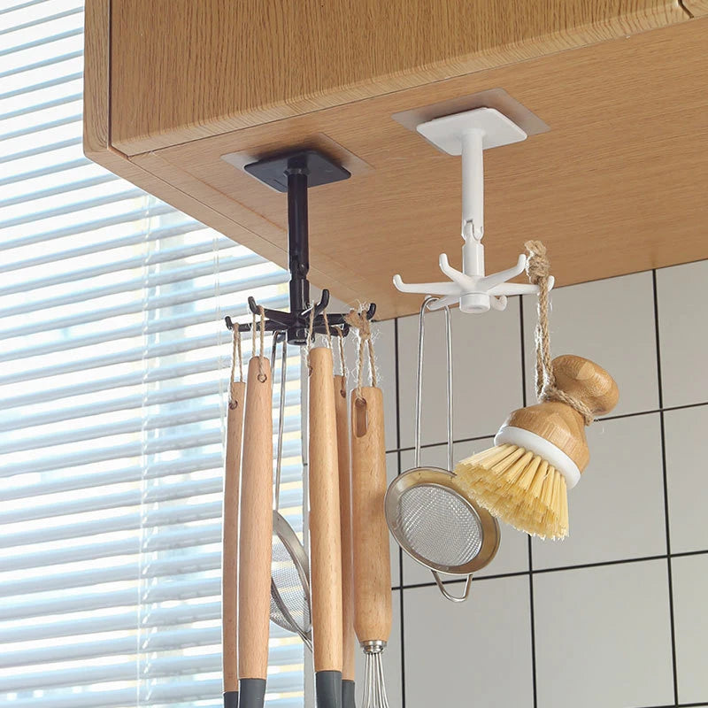 Organizer Storage Spoon Hanger Kitchen Gadgets Hook Multi-purpose Qme