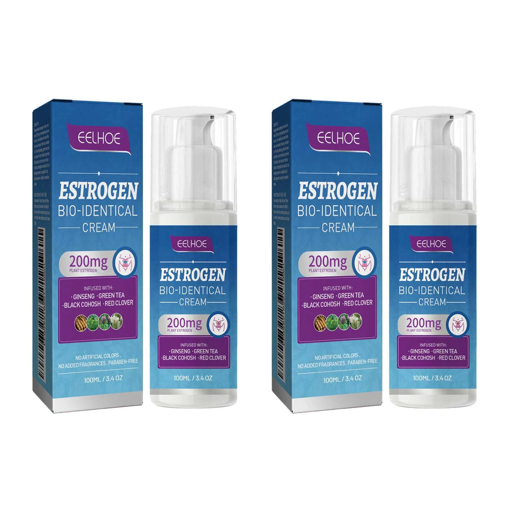 Estrogen Relief Cream for Women Menopause Balancing Hormone Levels Reducing Fatigue Relieve Massage for Health Body Care Qme 2Pcs 100ml Boxed
