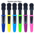 10pcs Women's Hair Clip - Wide Teeth and Double Hinge Design - Crocodile Shaped Split Clip Professional Hair Salon Quality Qme Random color 10pcs