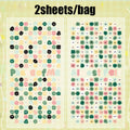 8 Sheets/4 Pack Cute Mini Emotion Emoji Stickers, Nail Stickers for DIY Scrapbooking, Photo Frame Collage Material Decoration Qme A-4