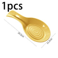 Spoon Rest Large Ceramic Holder Heat-resistant Cooking Coffee Qme A4