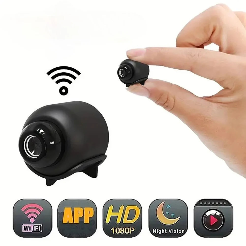 2.4G WiFi Camera Small Remote Monitoring Wireless Survival Camera Home Security Small Night Vision Network Camera Qme