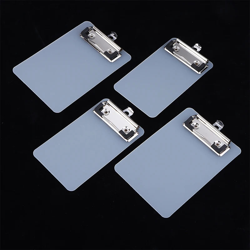 Transparent Clipboard Hanging Hook 1 Portable Office School Qme