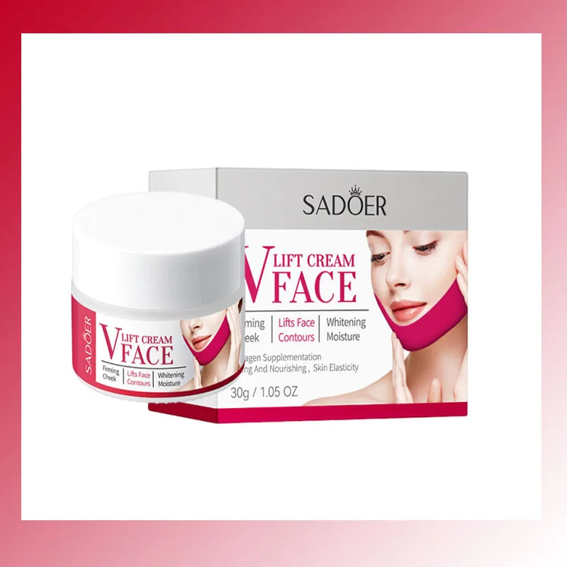V-Shape Face Slimming Cream Effective Lift Up V Double Chin Cheek Slimming Firming Anti Wrinkle Shaping Massage Facial Skin Care Qme 1pc
