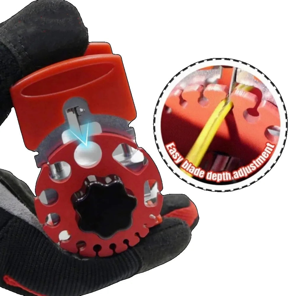 Handheld Copper Wire Stripper Manual Adjustable Portable Cutting Wire Quick Wire Stripping Tool for Scrap Recycling Electrician Qme