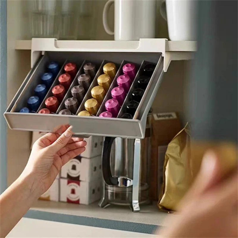 Capsule Holdercapsule Coffee Tea Bag Organiser Home Storage Box Qme