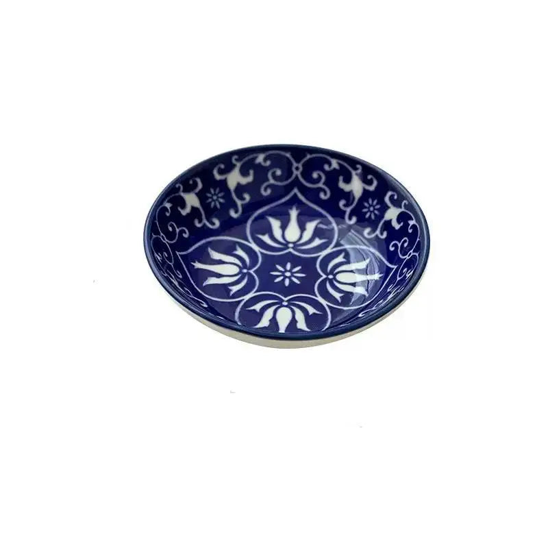 Picnics Ceramic Condiment Dishes Bohemian Plates Sauce Suitable Qme A11