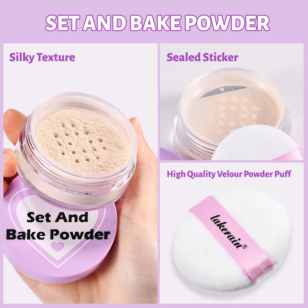 Baking Setting Powder Oil-absorbing Silky Texture Natural Qme