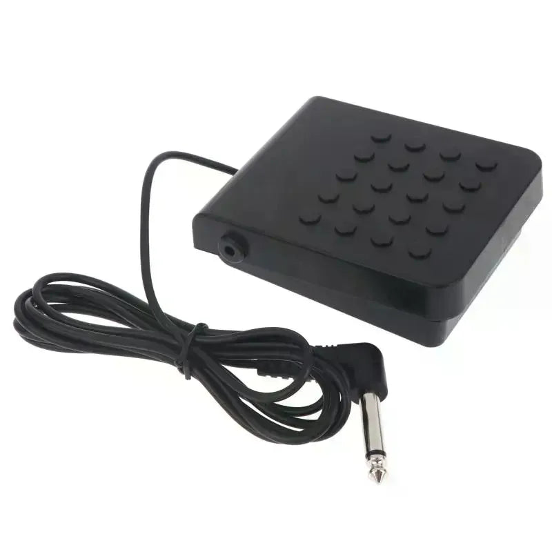 1Pcs Universal Sustain Pedal With Chrome Pedal Non Slip Base For All Digital Pianos Electronic Keyboards Home Practice Qme